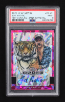 Joe Exotic 2021 Leaf Metal Pop Century Autographs Pink Crystal #PC-JE1 #4/10 (PSA 9) at PristineAuction.com