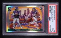 JJ McCarthy /Justin Jefferson 2024 Donruss Optic Downtown Duos #9 RC (PSA 9) at PristineAuction.com