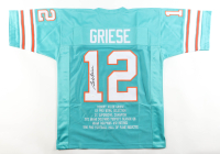 Bob Griese Signed Career Highlight Stat Jersey (JSA) at PristineAuction.com