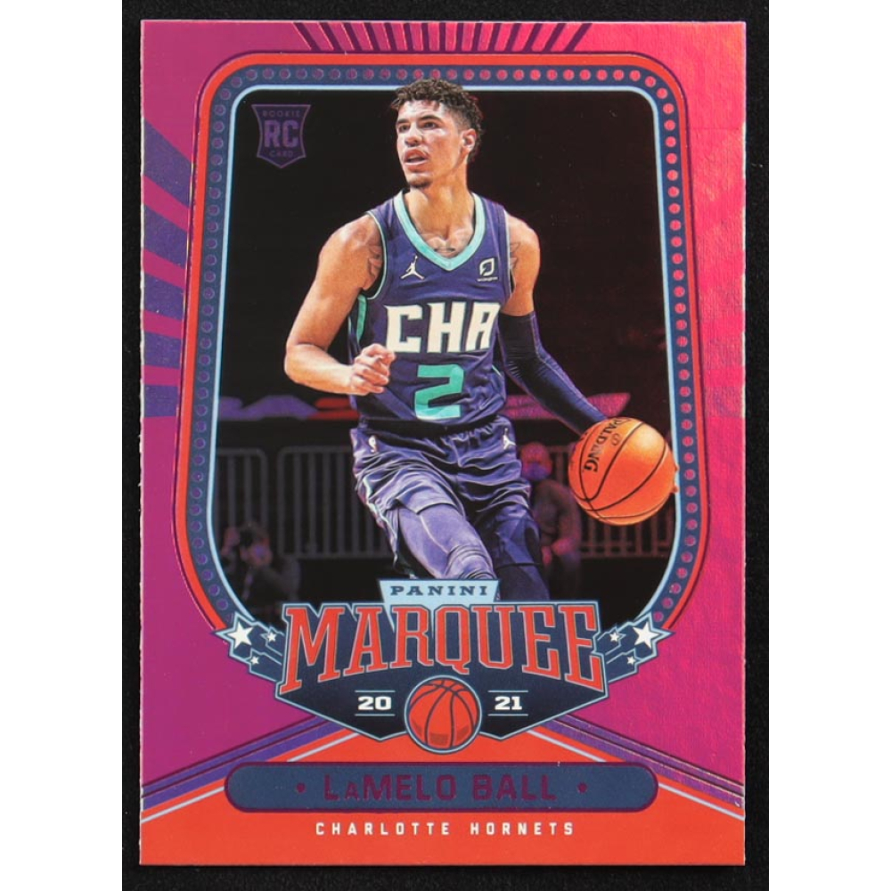 LaMelo Ball 2020-21 Panini Chronicles Pink Marquee #266 RC at PristineAuction.com