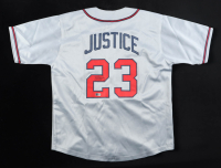 David Justice Signed Jersey (Beckett) at PristineAuction.com