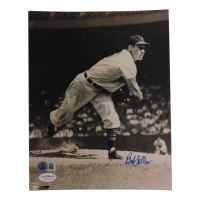 Bob Feller Signed Indians 8x10 Photo (Beckett & JSA) at PristineAuction.com