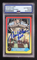 Tom Wilson Signed 1969 Topps Inscribed "Biff" The Whole Town Has Changed Back To The Future Part II #47 (PSA) at PristineAuction.com