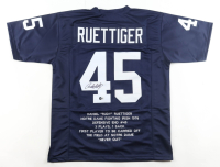 Rudy Ruettiger Signed Career Highlight Stat Jersey (Beckett) at PristineAuction.com