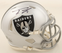 Tre Tucker Signed Raiders Speed Mini Helmet (Beckett) at PristineAuction.com