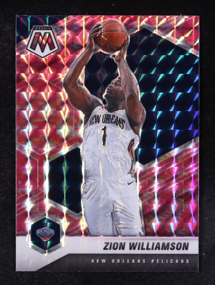 Zion Williamson 2020-21 Panini Mosaic Mosaic Camo Pink #49