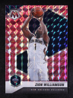 Zion Williamson 2020-21 Panini Mosaic Mosaic Camo Pink #49 at PristineAuction.com