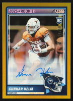 Gunnar Helm 2025 Score Rookie Signatures Gold Zone #99 #29/50 RC at PristineAuction.com