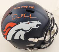 Dre Greenlaw Signed Broncos Full-Size Speed Helmet Inscribed "Big Play Dre" (Beckett) at PristineAuction.com