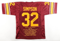 O.J. Simpson Signed Career Highlight Stat Jersey (JSA) at PristineAuction.com