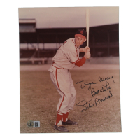 Stan Musial Signed Cardinals 8x10 Photo Inscribed "Best Wishes" (Beckett) at PristineAuction.com
