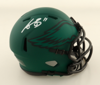 A. J. Brown Signed Eagles Rave Alternate Speed Mini Helmet (Beckett) at PristineAuction.com