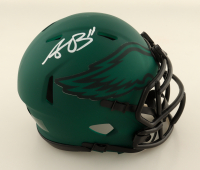 A. J. Brown Signed Eagles Rave Alternate Speed Mini Helmet (Beckett) at PristineAuction.com