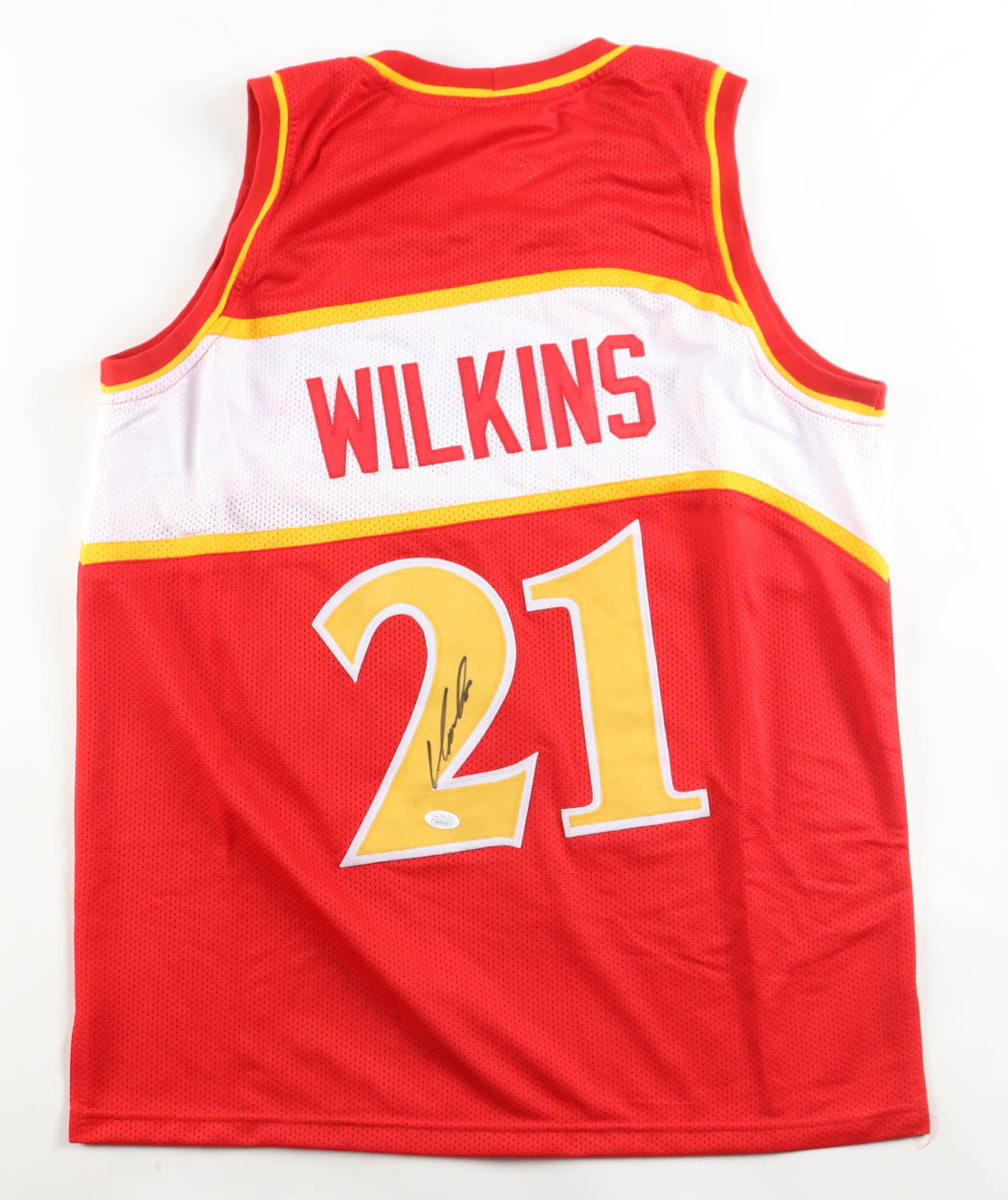 Dominique Wilkins Signed Jersey (JSA) at PristineAuction.com Dominique Wilkins Signed Jersey (JSA) at PristineAuction.com