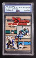 Earl Campbell / Ricky Williams Signed 2002 Fleer On 2 Canton Dont Mess With Texas #5 (PSA) at PristineAuction.com