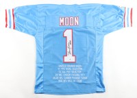 Warren Moon Signed Career Highlight Stats Jersey Inscribed "HOF 06" (JSA) at PristineAuction.com