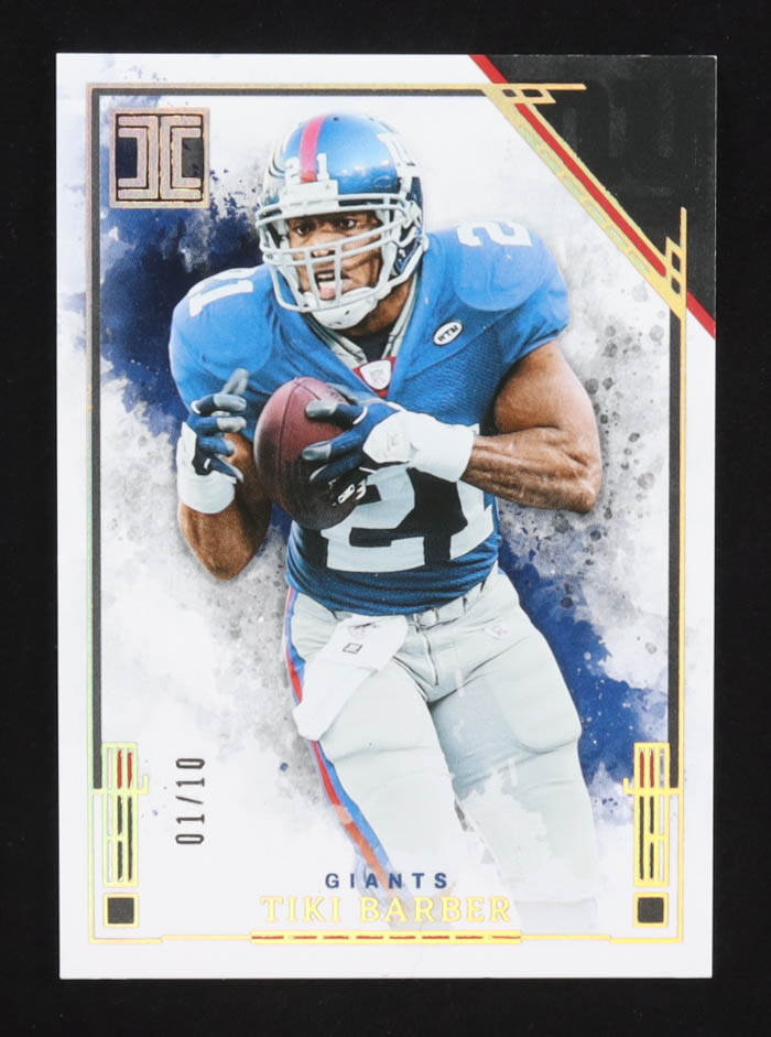 Tiki Barber 2025 Panini Impeccable Gold #51 #01/10 at PristineAuction.com Tiki Barber 2025 Panini Impeccable Gold #51 #01/10 at PristineAuction.com