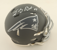 Tedy Bruschi Signed Patriots Slate Alternate Speed Mini Helmet (Patriots Alumni Authentic) at PristineAuction.com