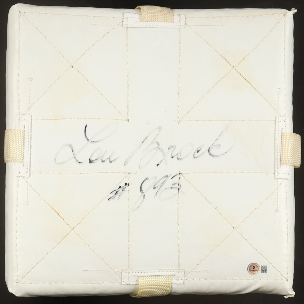 Lou Brock Signed Vintage Rawlings Base Inscribed "#893" (Beckett) at PristineAuction.com Lou Brock Signed Vintage Rawlings Base Inscribed "#893" (Beckett) at PristineAuction.com