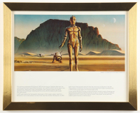 Star Wars "C-3PO and R2-D2" 1977 Ralph McQuarrie Custom Framed Pre-Production Art Photo Display at PristineAuction.com