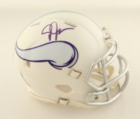 Justin Jefferson Signed Vikings Speed Mini Helmet (Beckett) at PristineAuction.com