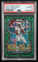 Tua Tagovailoa 2020 Panini Prizm Prizms Green Scope #339 #34/75 RC (PSA 10) at PristineAuction.com