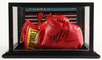 Mike Tyson Signed Pair of Everlast Boxing Gloves in Wood Nintendo Punch-Out Photoback Display Case (Tyson) at PristineAuction.com