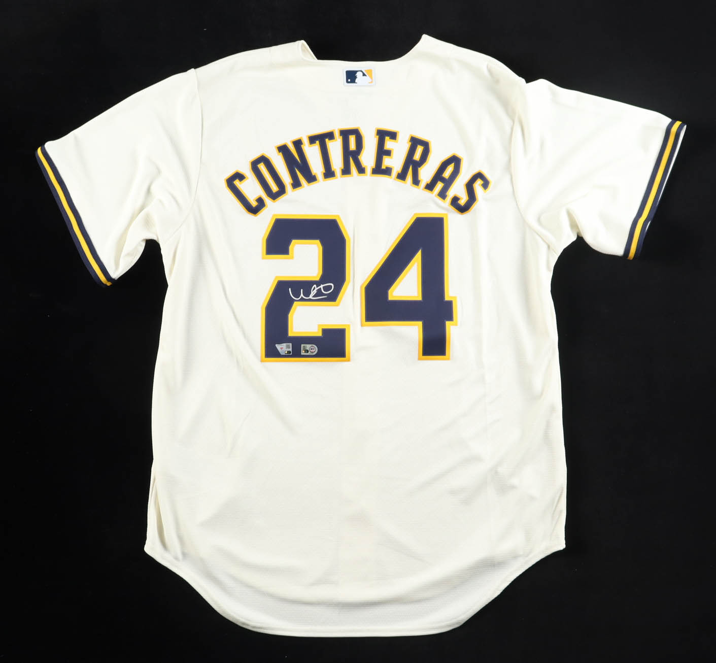 William Contreras Signed Brewers Nike Authentic Jersey (Fanatics & MLB) at PristineAuction.com William Contreras Signed Brewers Nike Authentic Jersey (Fanatics & MLB) at PristineAuction.com