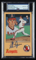 Nolan Ryan Signed Vintage Art Post Card (PSA | Autograph Graded PSA 10) at PristineAuction.com