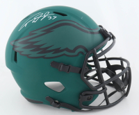 Cooper DeJean Signed Eagles Rave Alternate Full-Size Speed Helmet (Fanatics) at PristineAuction.com