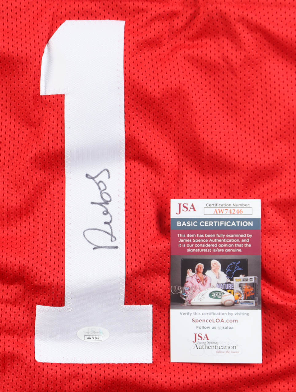 Deebo Samuel Signed Jersey (JSA) at PristineAuction.com Deebo Samuel Signed Jersey (JSA) at PristineAuction.com