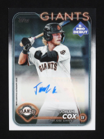 Jonah Cox 2024 Topps Pro Debut Autographs #PD61 RC at PristineAuction.com