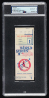 Ozzie Smith Signed 1982 Original World Series Game Ticket (PSA Auto GEM MT 10) at PristineAuction.com