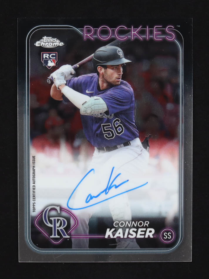 Connor Kaiser 2024 Topps Chrome Rookie Autographs #RACK RC at PristineAuction.com Connor Kaiser 2024 Topps Chrome Rookie Autographs #RACK RC at PristineAuction.com