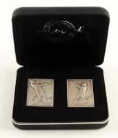 Frank Thomas & Ken Griffey Jr. LE 1995 Baseball Legends The Highland Mint Set of (2) Fine Silver Mint Cards at PristineAuction.com