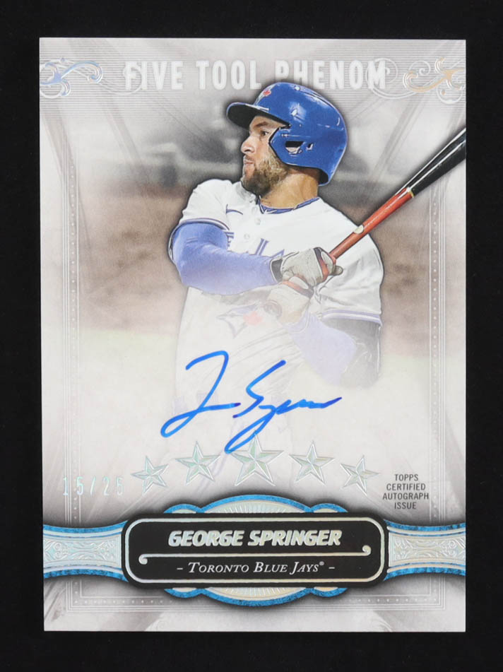 George Springer 2021 Topps Five Star Five Tool Phenom Autographs #FTPGS #15/25 at PristineAuction.com George Springer 2021 Topps Five Star Five Tool Phenom Autographs #FTPGS #15/25 at PristineAuction.com