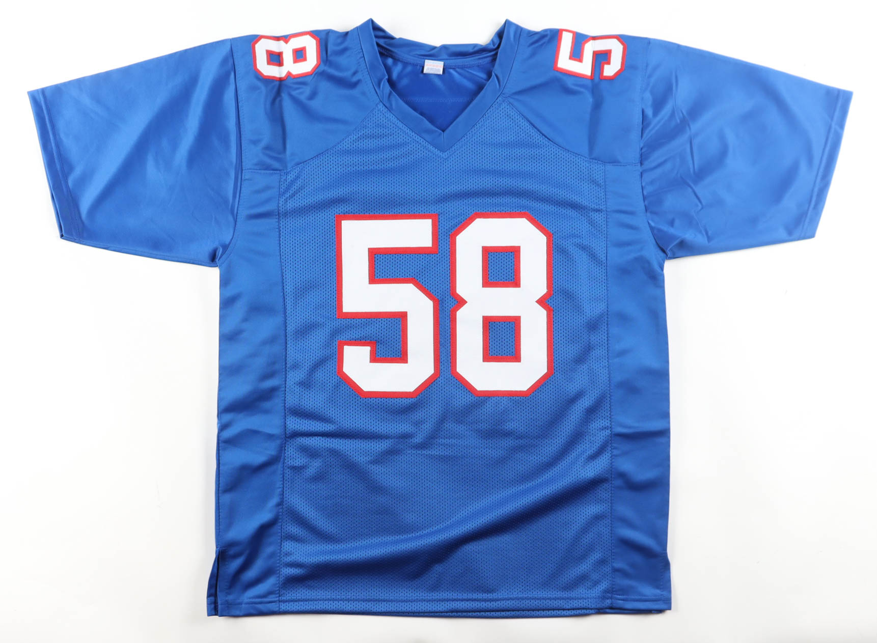 Marty Moore Signed Jersey Inscribed "Super Bowl XXXVI" & "1994 Mr. Irrelevant" (JSA) at PristineAuction.com Marty Moore Signed Jersey Inscribed "Super Bowl XXXVI" & "1994 Mr. Irrelevant" (JSA) at PristineAuction.com