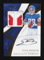 Evan Engram 2017 Immaculate Collection Immaculate Numbers Rookie Patch Autographs #24 #75/88 RC at PristineAuction.com