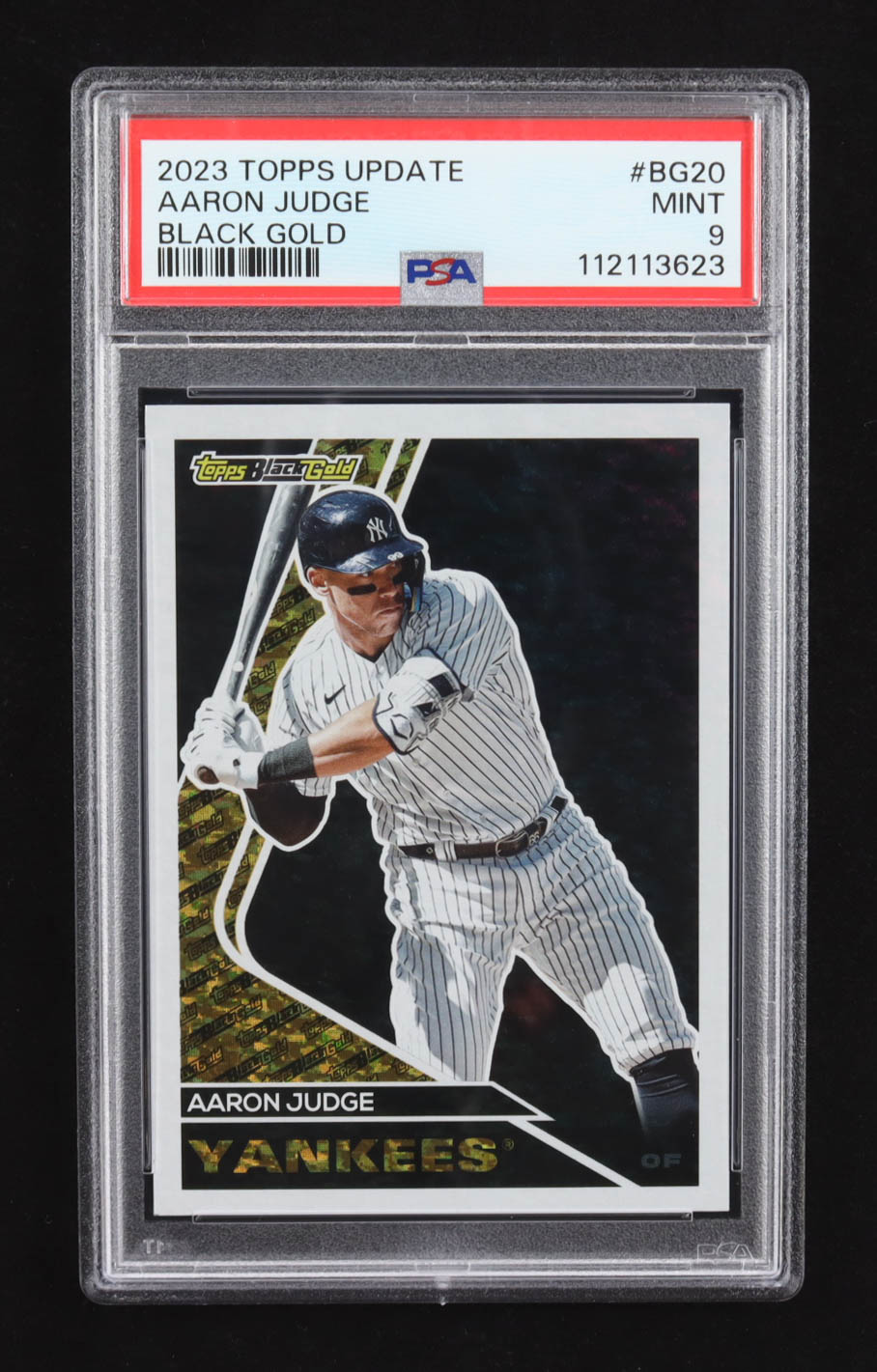 Aaron Judge 2023 Topps Update Black Gold #BG20 (PSA 9) at PristineAuction.com Aaron Judge 2023 Topps Update Black Gold #BG20 (PSA 9) at PristineAuction.com