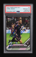 Lionel Messi Signed 2024 Topps Now MLS #9 (PSA 10 | Autograph Graded PSA 10) at PristineAuction.com