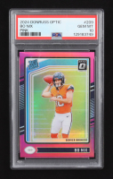 Bo Nix 2024 Donruss Optic Pink #209 RR RC (PSA 10) at PristineAuction.com
