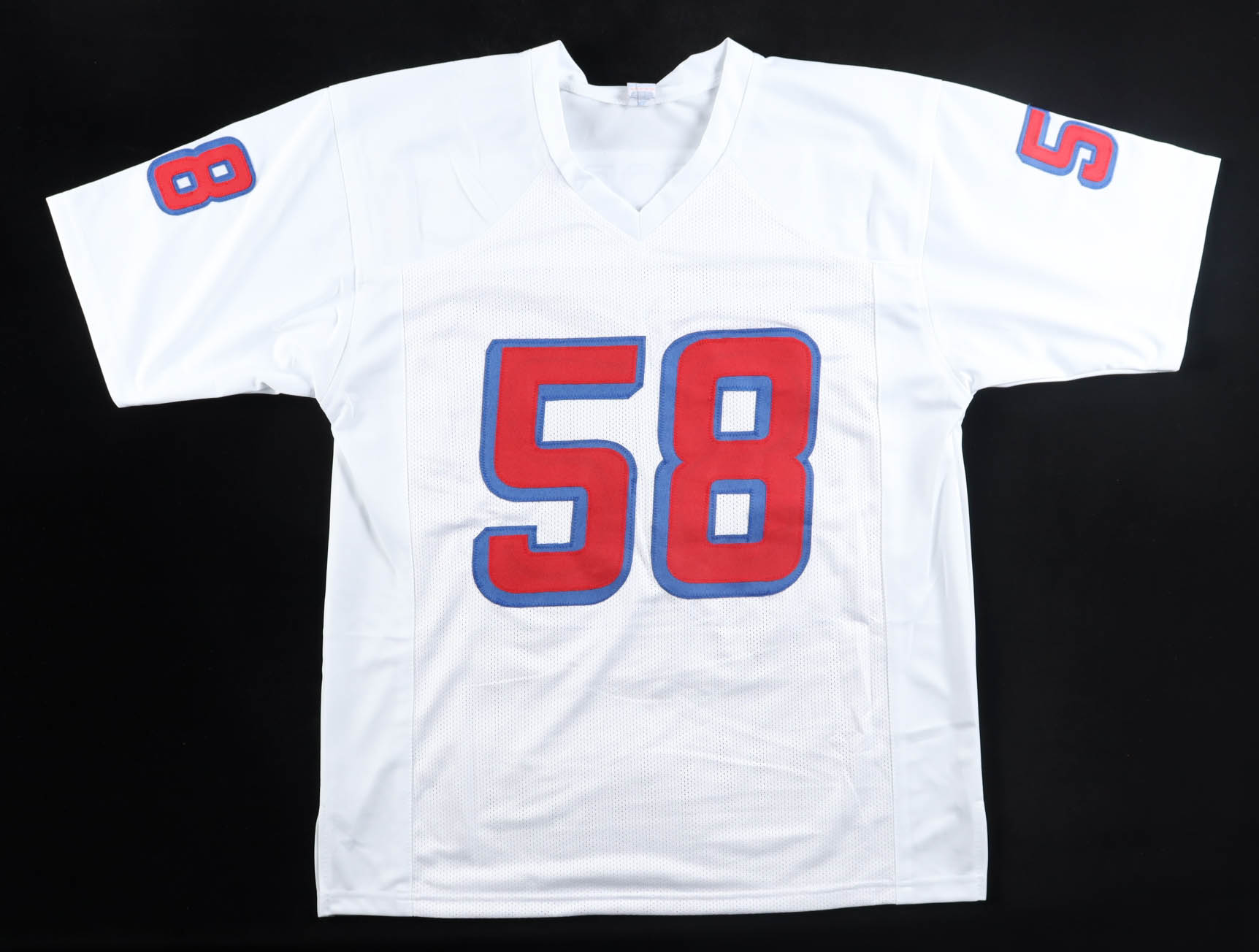 Marty Moore Signed Jersey Inscribed "Super Bowl XXXVI" & "1994 Mr. Irrelevant" (JSA) at PristineAuction.com Marty Moore Signed Jersey Inscribed "Super Bowl XXXVI" & "1994 Mr. Irrelevant" (JSA) at PristineAuction.com