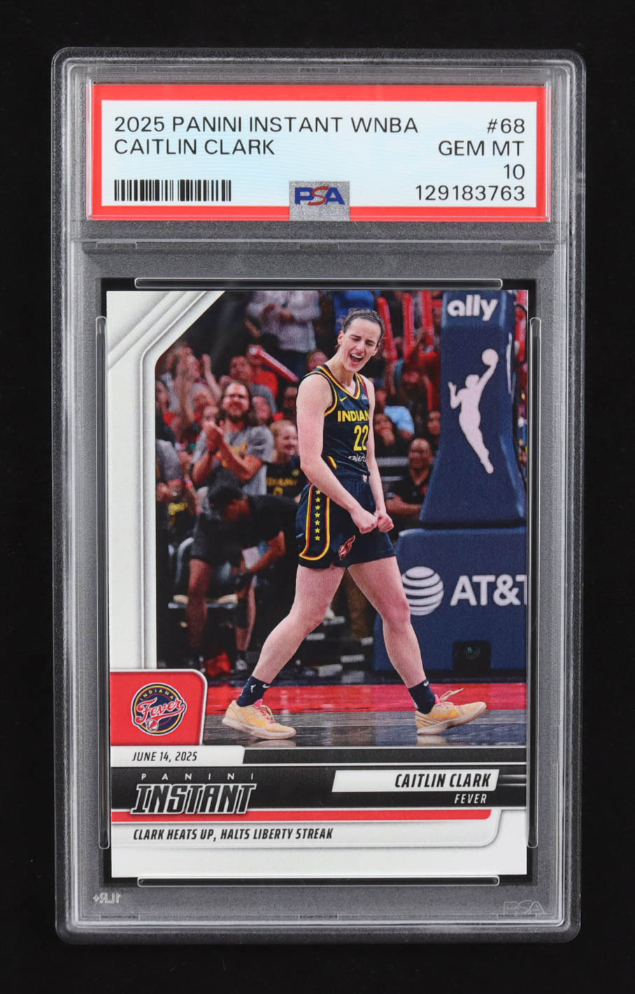 Caitlin Clark 2025 Panini Instant WNBA #68 (PSA 10) at PristineAuction.com Caitlin Clark 2025 Panini Instant WNBA #68 (PSA 10) at PristineAuction.com