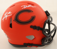 Kyle Monangai & D'Andre Swift Signed Bears Rave Alternate Speed Mini Helmet (JSA) at PristineAuction.com