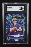 J.J. McCarthy 2024 Donruss Rated Rookies Retro #2 RC (SGC 10) at PristineAuction.com