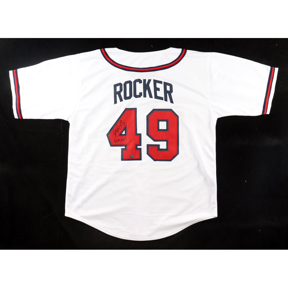 John Rocker Signed Jersey Inscribed "F*** NY! (AWM) at PristineAuction.com