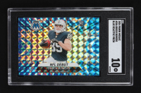 Brock Bowers 2024 Panini Mosaic Mosaic Reactive Blue #286 RC DEB (SGC 10) at PristineAuction.com