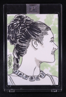 Princess Leia | Star Wars | Sketch Card by Tom Hodges (1/1 Original Art) at PristineAuction.com