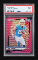 Ladd McConkey 2024 Panini Prizm Prizms Pink Wave #365 RC (PSA 9) at PristineAuction.com