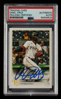 Oneil Cruz Signed 2022 Topps #537 RC (PSA Encapsulated) at PristineAuction.com